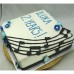 Music - Musical Notes Fondant Cake (D, V)